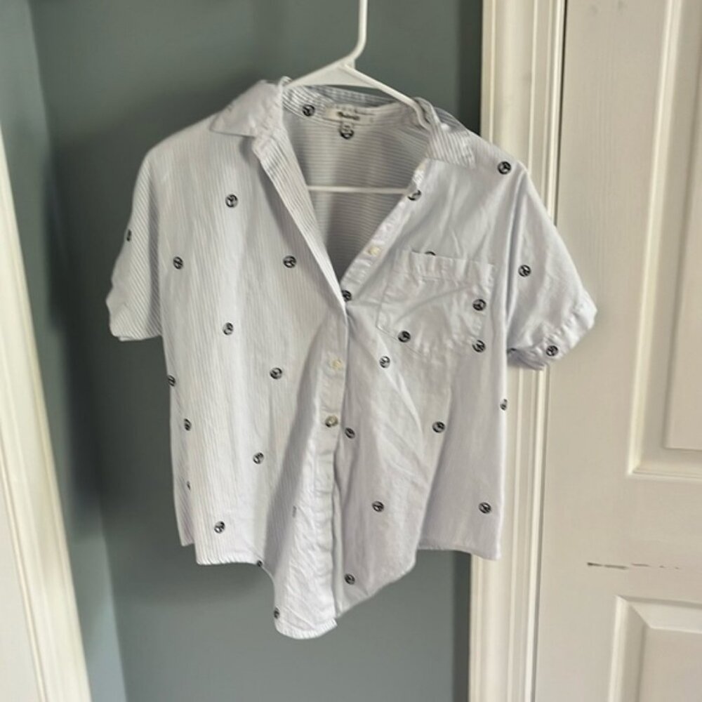 MADEWELL button down top, size XXS